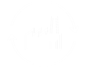 Download-Formular Handelsregister – Symbol Industriegebäude mit Kreislauf Pfeilen